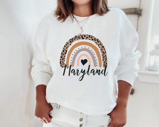 white maryland sweatshirt