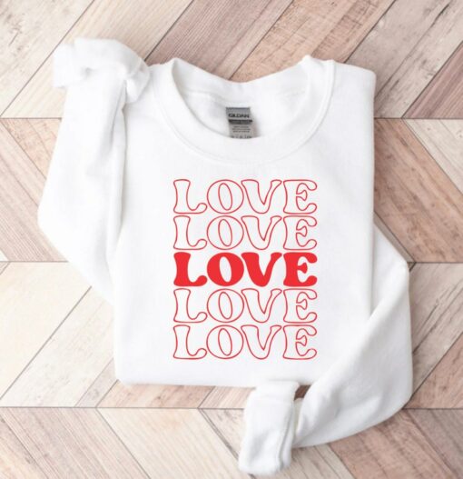 valentines sweatshirt womens