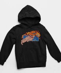 one piece embroidered hoodie