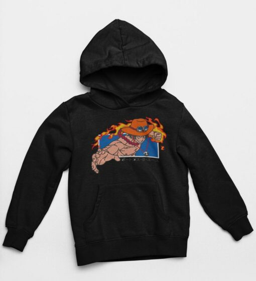 one piece embroidered hoodie