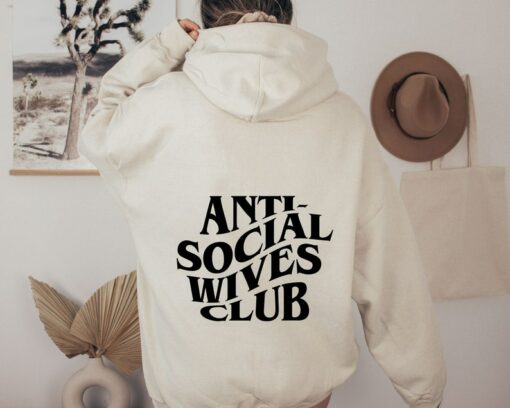antisocial wives club hoodie
