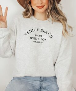 venice beach white fox sweatshirt