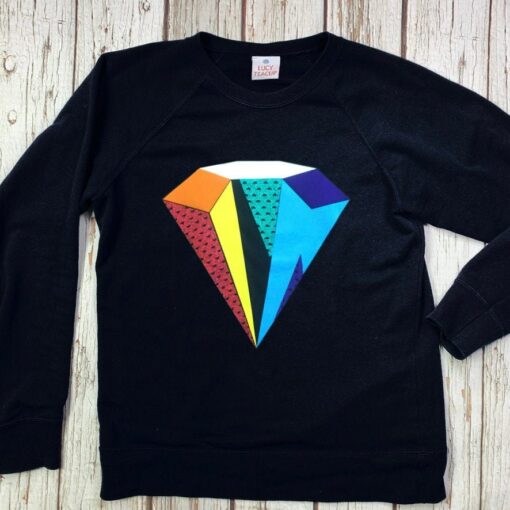 blue diamond crewneck sweatshirt