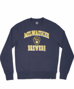 milwaukee brewers crew neck sweatshirt