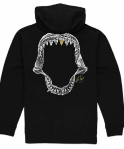 white jaws hoodie