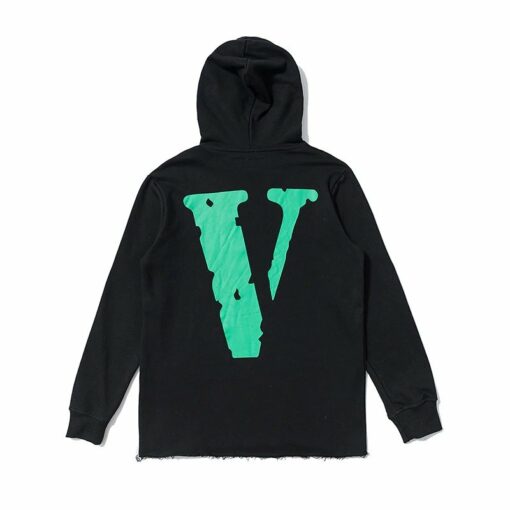 black and green vlone hoodie