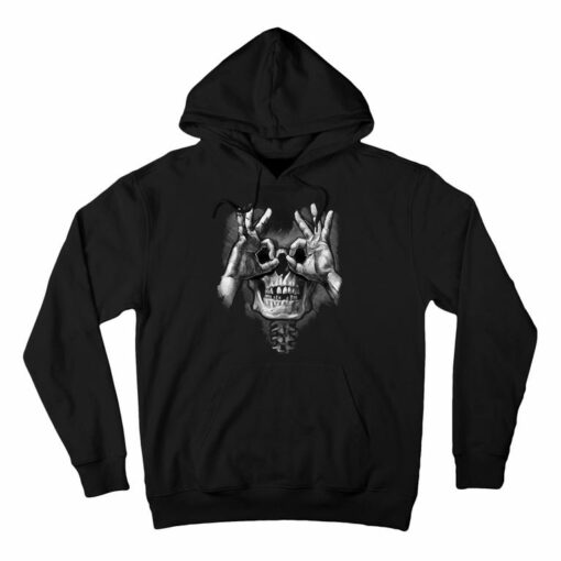 skull hands hoodie