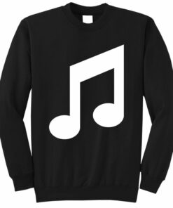 musical note sweatshirt