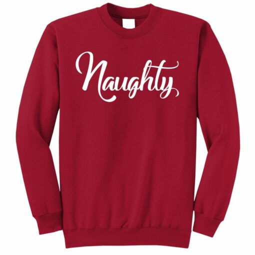 naughty nice sweatshirt