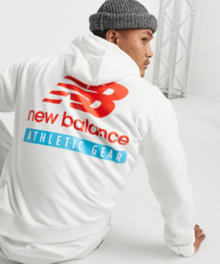 new balance hoodie white