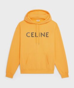 orange celine hoodie