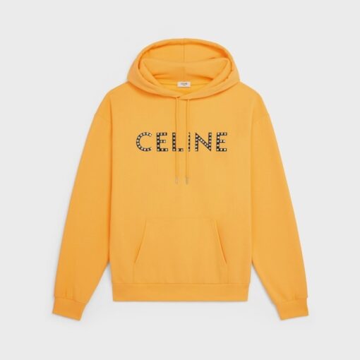 orange celine hoodie