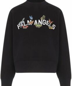 palm angels butterfly sweatshirt