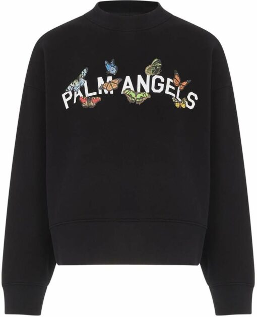 palm angels butterfly sweatshirt