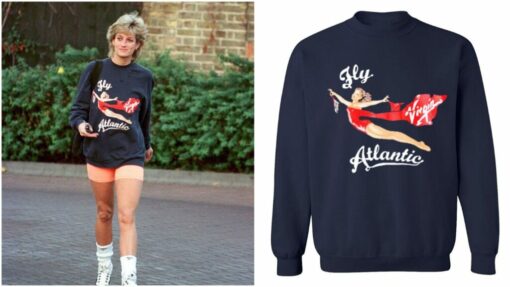 princess diana oversized sweatshirt