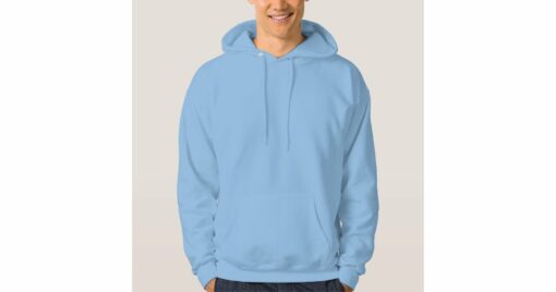 plain blue hoodie