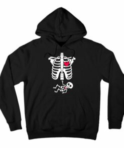 skeleton design hoodie