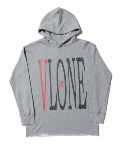vlone hoodie grey