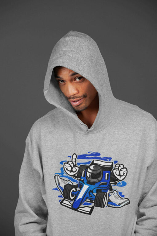 racer blue 3s hoodie