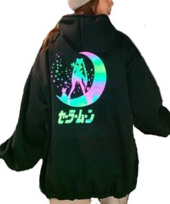 sailor moon reflective hoodie