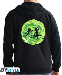 black rick and morty hoodie