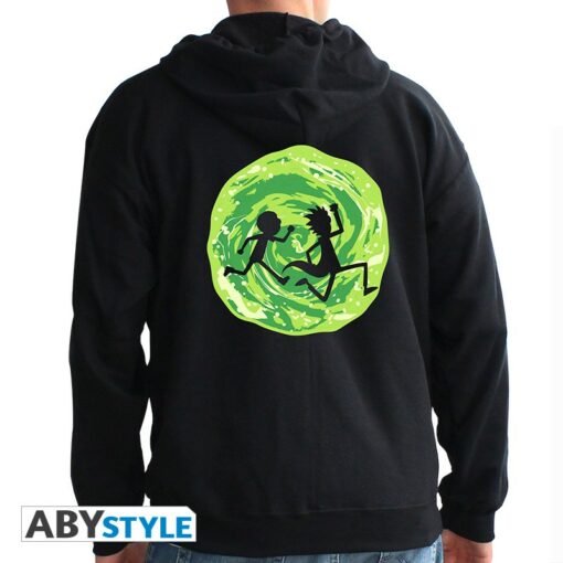 black rick and morty hoodie