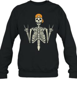 skateboarding skeleton sweatshirt