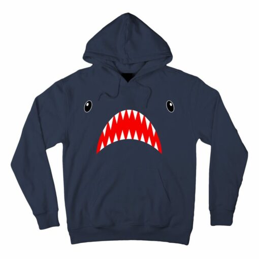 shark face hoodie