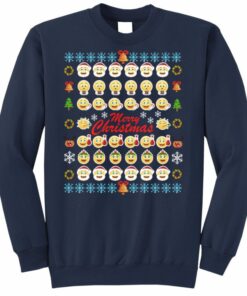 smiley face christmas sweatshirt