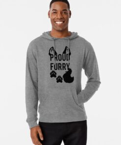 furry black hoodie