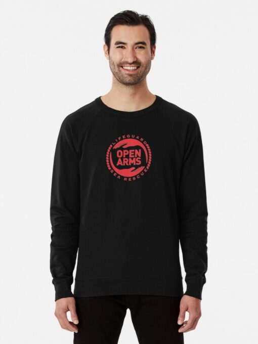 open arms sweatshirt