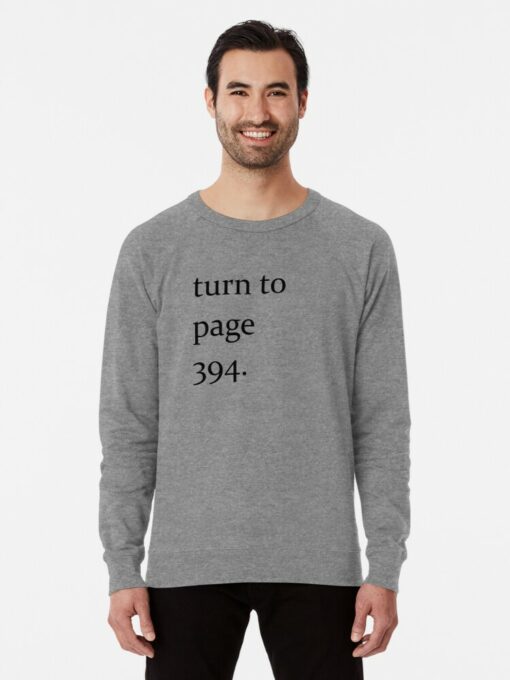 turn to page 394 sweatshirt