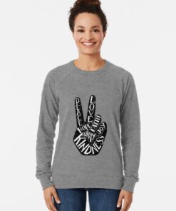 peace sign sweatshirt