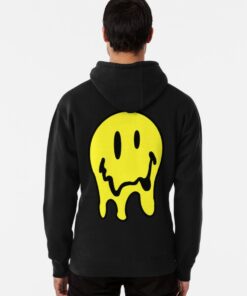 melted smiley face hoodie