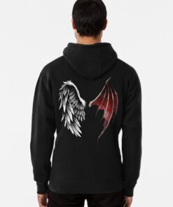 devil hoodie with wings