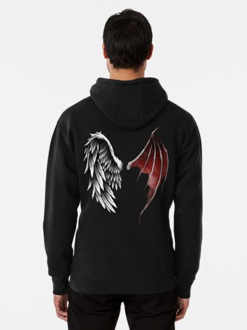 devil hoodie with wings