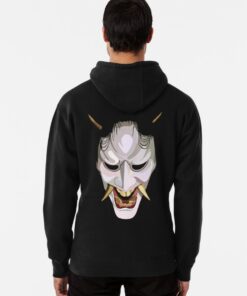 oni mask hoodie