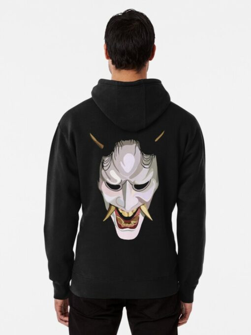 oni mask hoodie