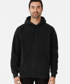 plain black baggy hoodie