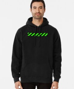 black and neon hoodie