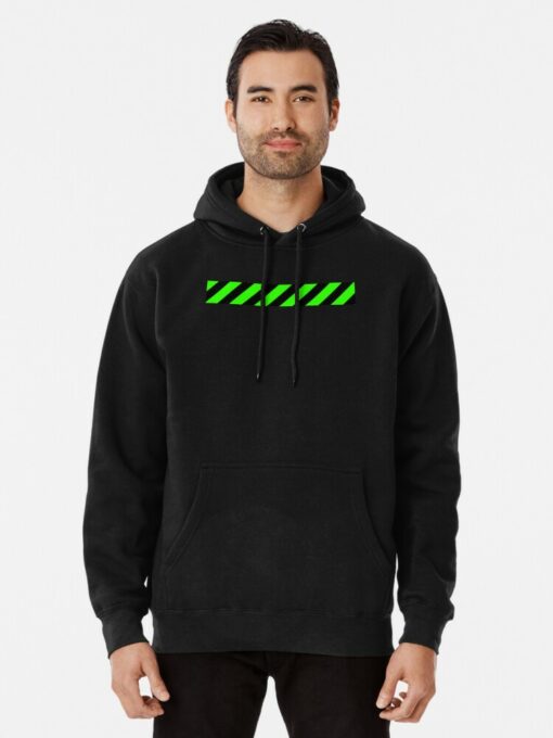 black and neon hoodie