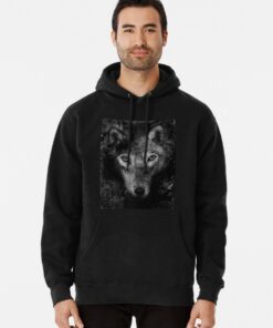 black wolf hoodie