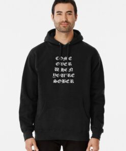 lil peep come over when you're sober hoodie
