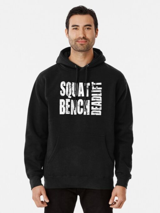 squat bench deadlift hoodie