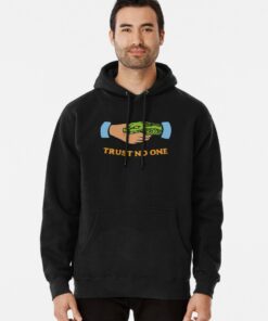 trust no one snake hoodie