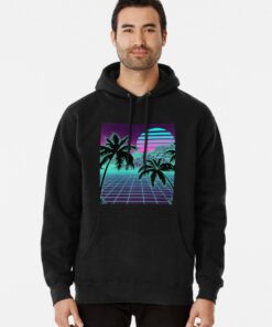 vaporwave sunset hoodie