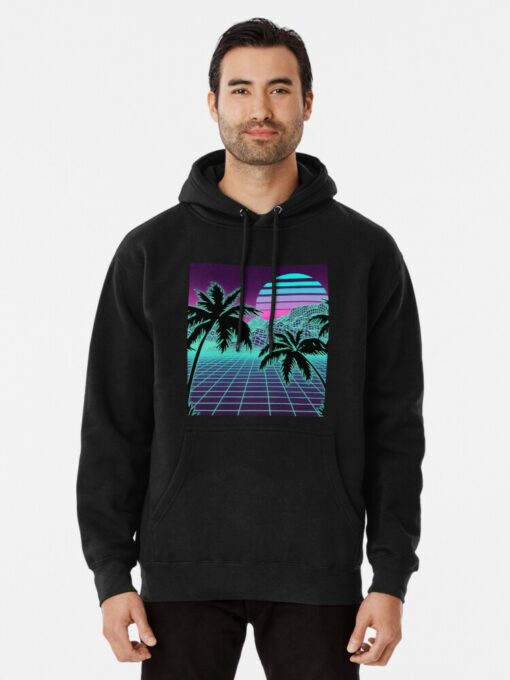 vaporwave sunset hoodie