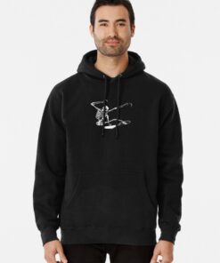 skeleton skateboard hoodie