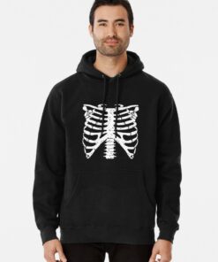 hoodie with skeleton