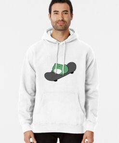 hoodie with frog on skateboard